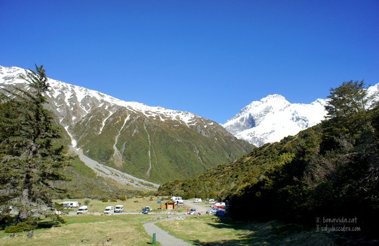 DOC on hem acampat aquesta nit a peus del Mt. Cook