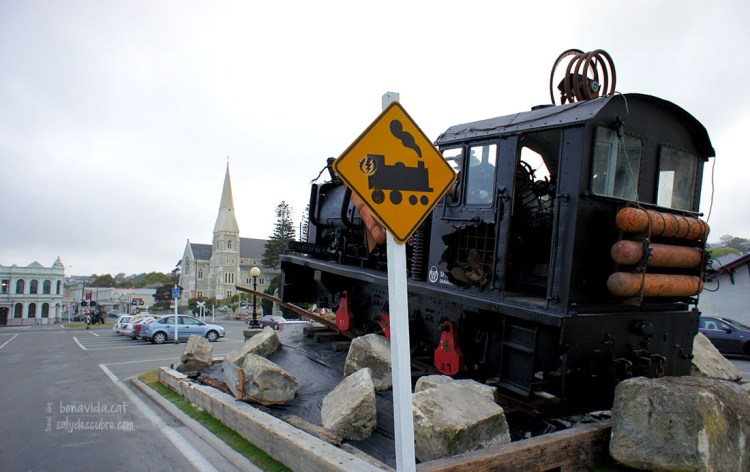 Plaça central del poble d' Oamaru