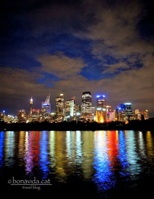 L'skyline de la ciutat a la nit