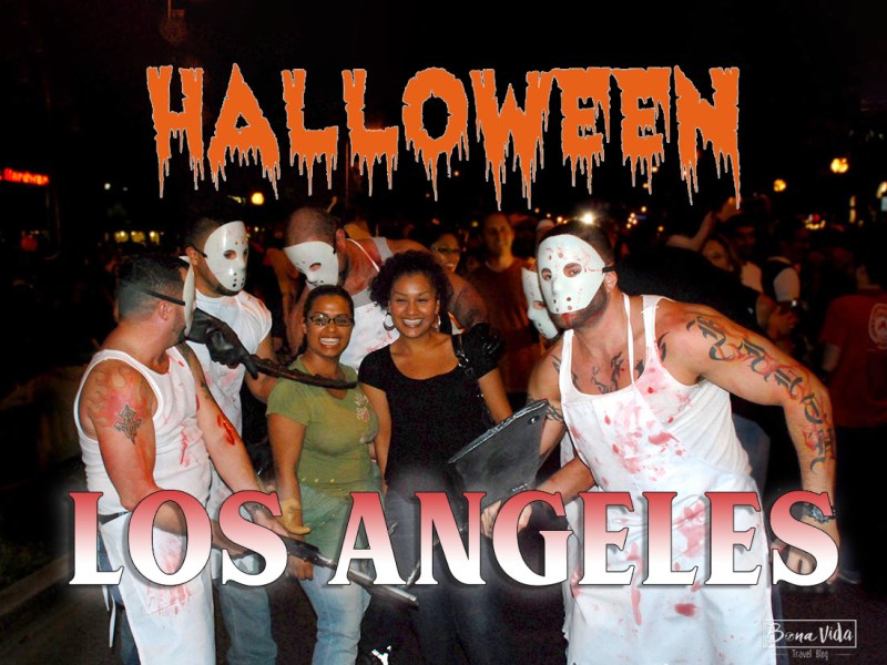Celebrant Halloween a Los Angeles.&nbsp;USA