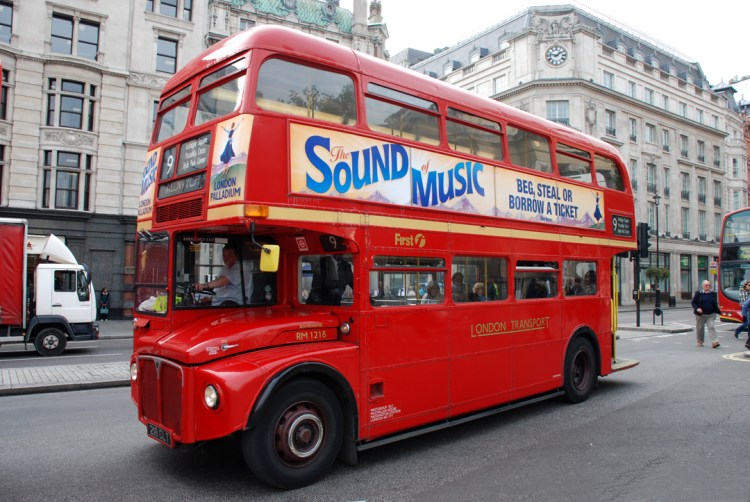 els famosos autobusos de dos pisos...