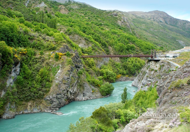 El mític Kawarau Bridge, on es va inventar el jumping