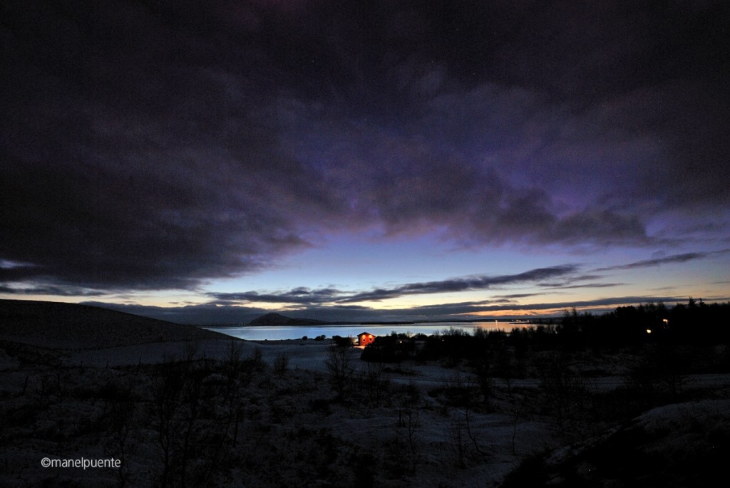 Llac Mývatn a la ciutat de Reykjahlid