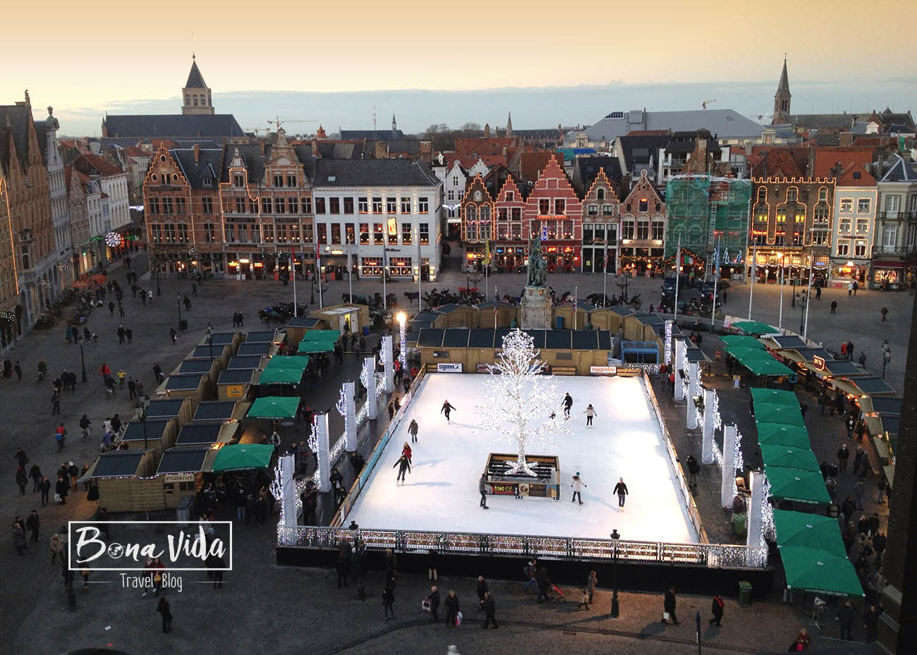 belgica bruges mercat nadal pista gel