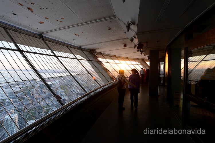 Podem vorejar la torre amb la ciutat sota els nostres peus
