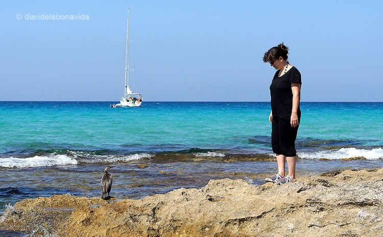 La Cristina fent amics, com sempre...