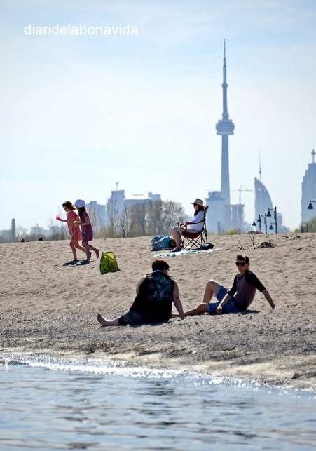 Descansant amb l'omnipresent CN Tower al fons