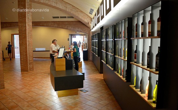 La sala de tast de vins ens apropa a un dels millors moments de la visita