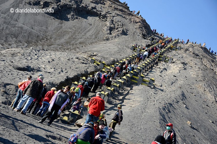 250 graons ens separen del cim del volcà Bromo