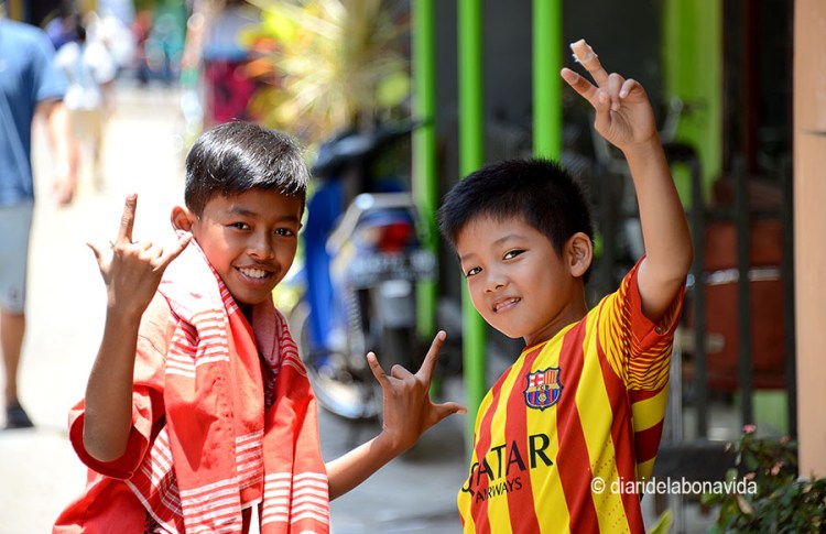 Sempre un somriure. Ah! I el Barça triomfa a tot arreu