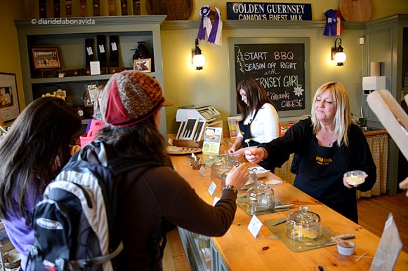 Tastem totes les varietats de formatge que ens ofereixen.