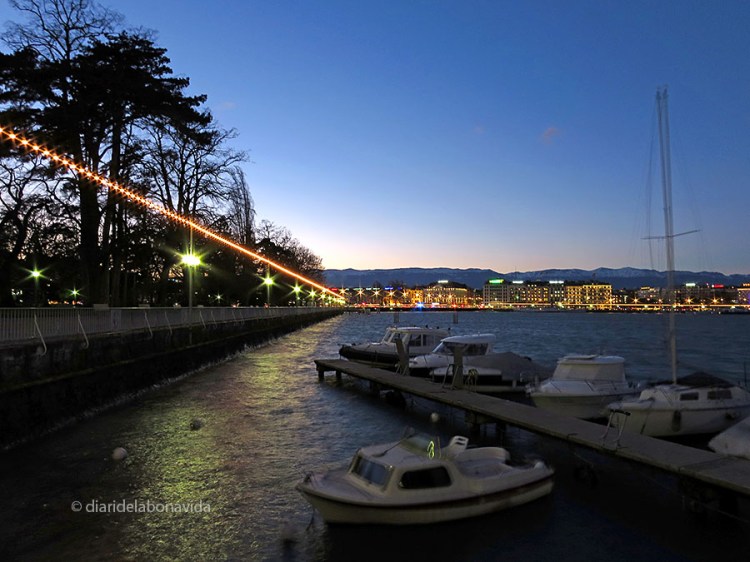 Ginebra, Suissa. Promenade du Lac