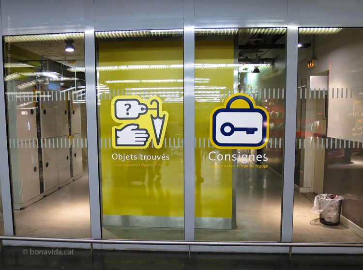 Departament de consignes a l'estació parisenca de Lyon