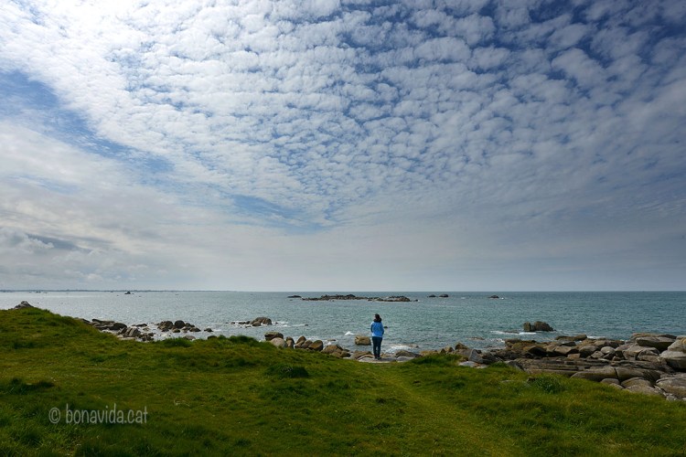 Completament sols a la platja de Pors Meur