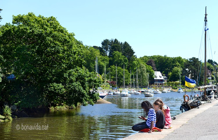 El riu acull un petit port