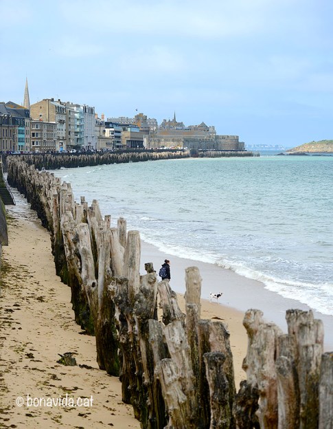 Quan comença a baixar la marea apareixen els primers banyistes