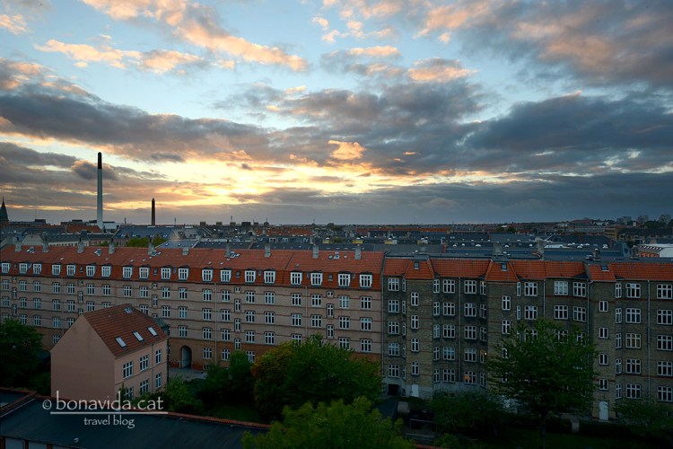 Posta de sol a la ciutat