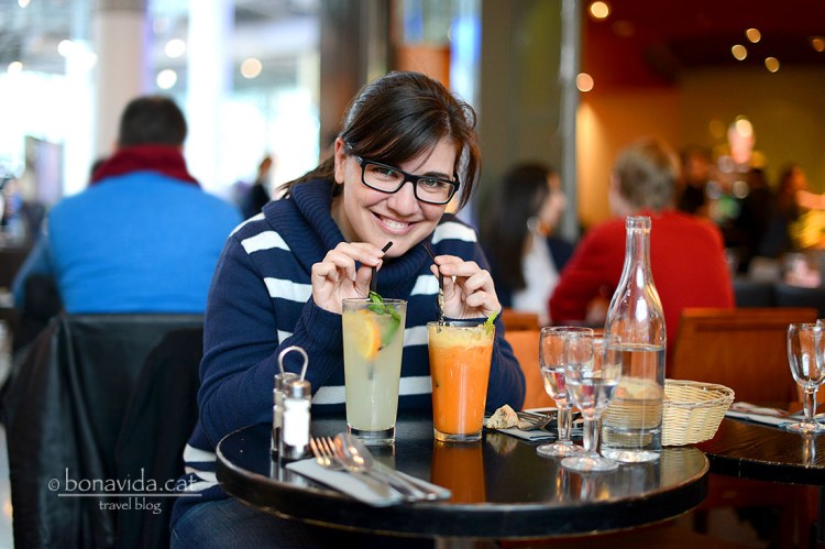 Podem trobar llocs on menjar o beure...