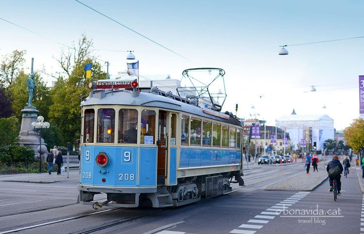 El tramvia és un dels transports preferits a Göteborg