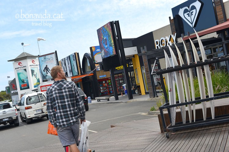 Torquay és el regne del surf. allà hi ha les principals marques d'aquest esport