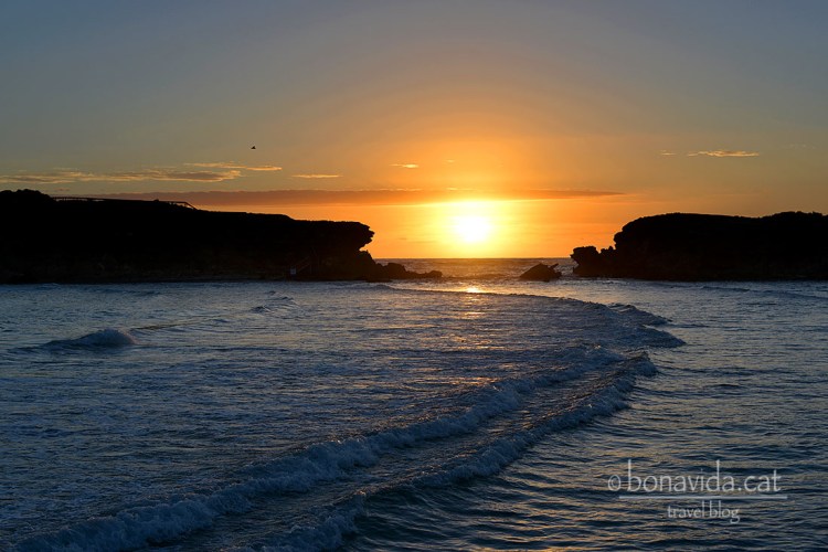 Posta de sol a Stingray Bay, a la ciutat de Warrnambool