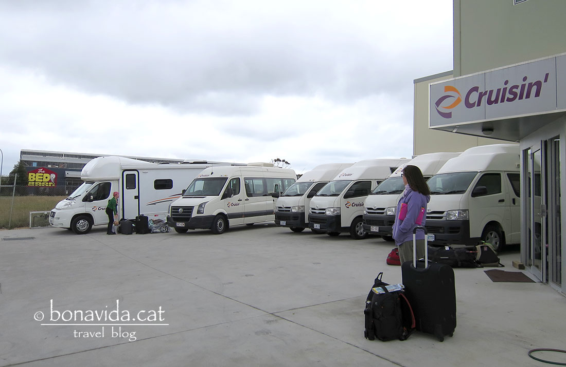 Recollint l'autocaravana de lloguer