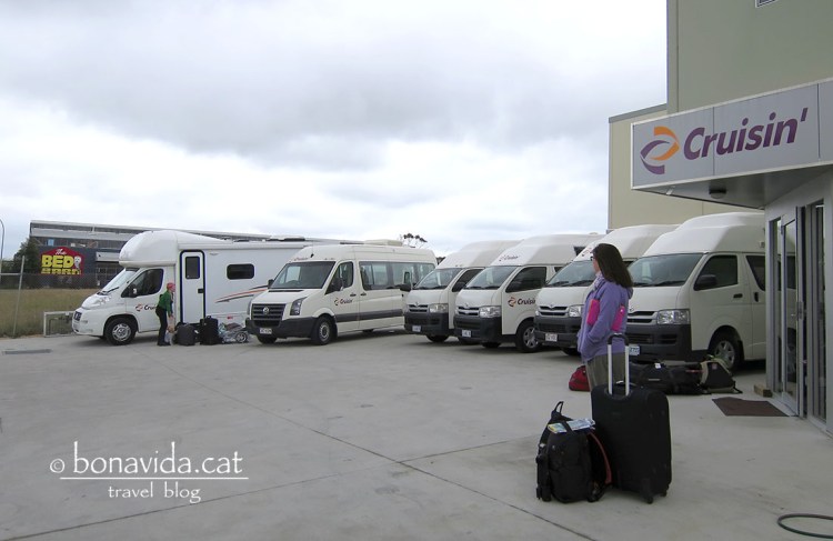 Recollint l'autocaravana de lloguer