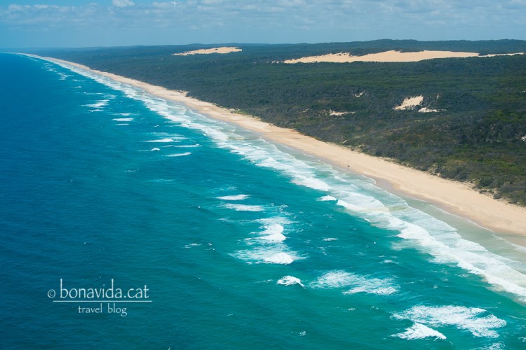 L'enorme 75 Mile Beach a Fraser Island