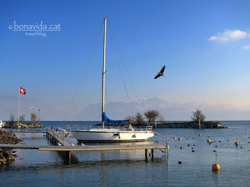 El llac Léman i la ruta entre Ginebra i Lausanne.&nbsp;Suïssa