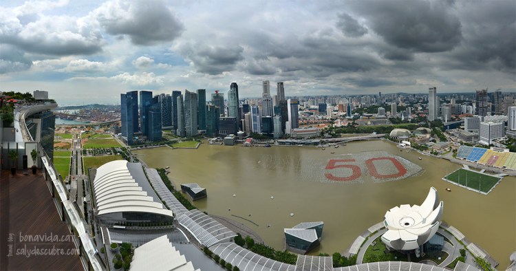 Skyline de Singapur des de l'hotel