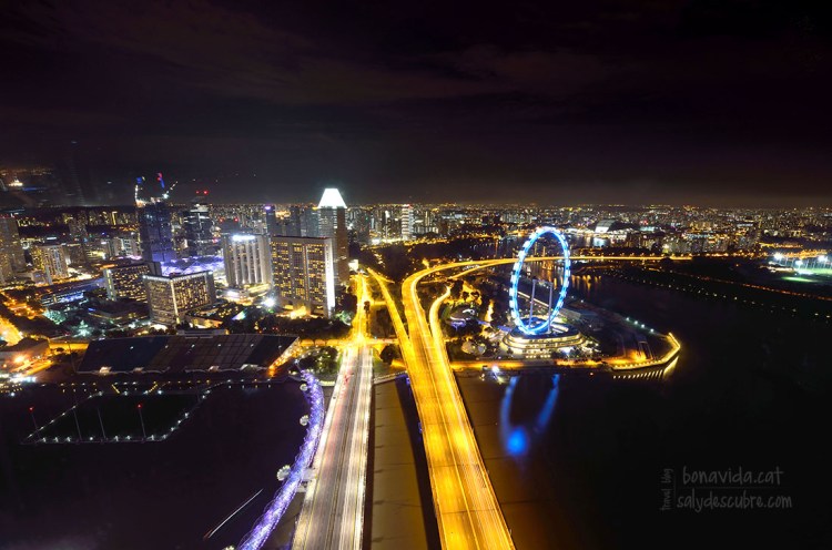 Vistes de la gran Nòria gegant des de l'observatori