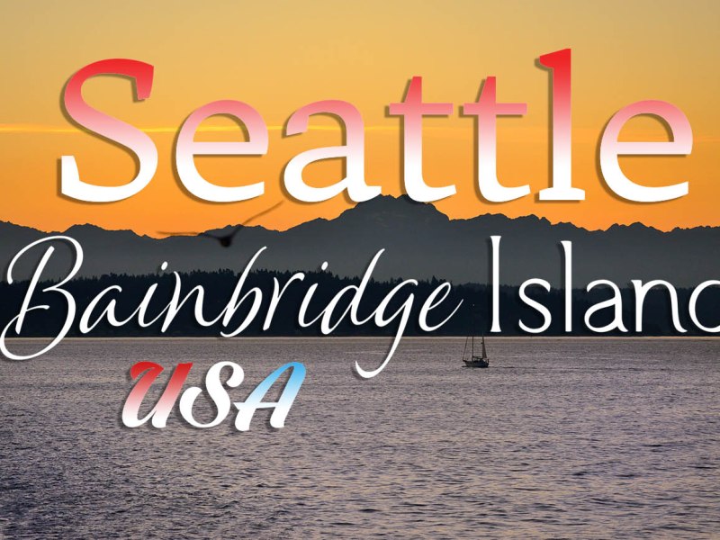 Una ruta en ferri fantàstica. De Seattle a Bainbridge Island.&nbsp;USA