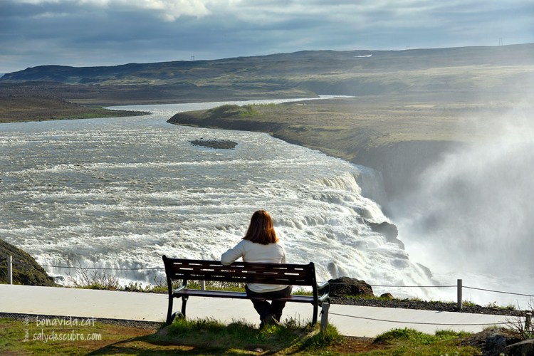 Descansant davant Gullfoss