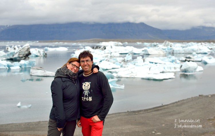 Fotografiant-nos a Jökulsárlón