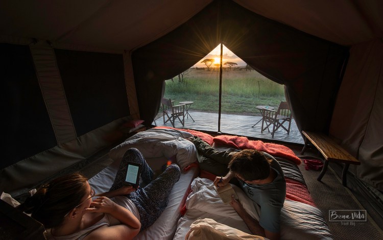 tanzania serengeti nosaltres tenda sunset