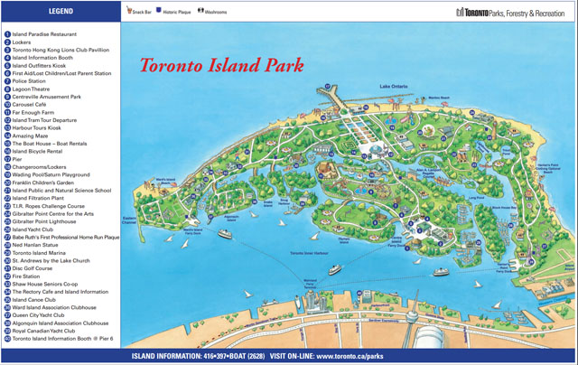 mapa petit toronto islands