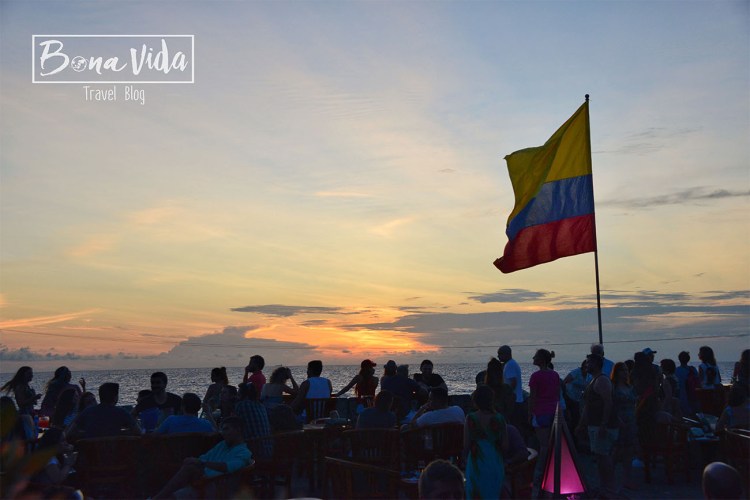 colombia cartagena sunset