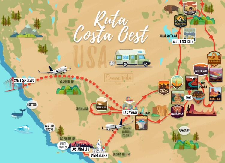 mapa ruta costa oest 02 cat
